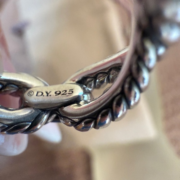 David Yurman Crossover Cable and Pave Ring. Size 6 - Picture 8 of 12